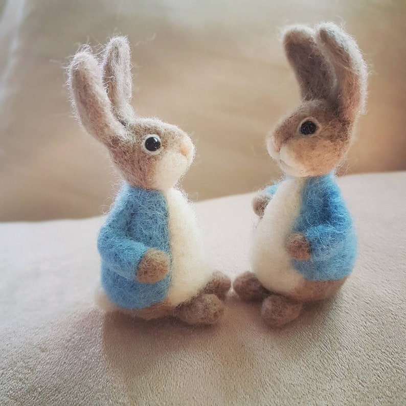 🐇Needle felted bunny, Easter Decor,💖Rabbit lover gift🎁