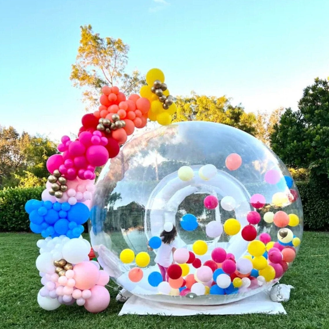 Party inflatable balloon dome inflatable balloon bubble house air bubble tent igloo clear bubble dome tent