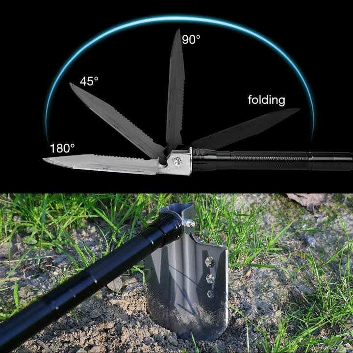 The Ultimate Survival Tool: 25-in-1 Folding Shovel