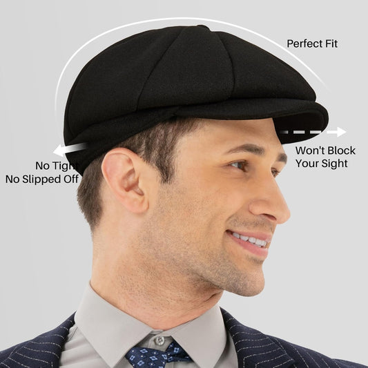 Newsboy Classic Cap Dark Brown Flat Cap