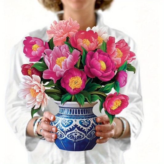 3D flower card