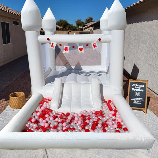 Happy inflatable White party bounce house infltable bouncy house