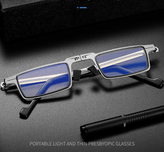 🔥2024 Hot Sell 🔥Ultra Light Titanium Material Screwless Foldable Reading Glasses