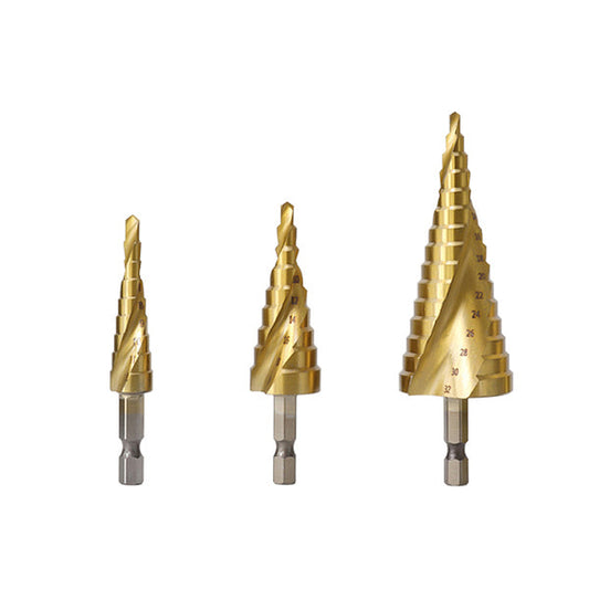 SHARPFEEL™ Titanium Coated Pagoda Shape Step Drill Bit