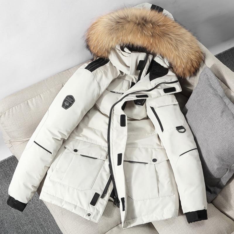 Warm Down Coat Casual Thick Winter Waterproof Down Jacket