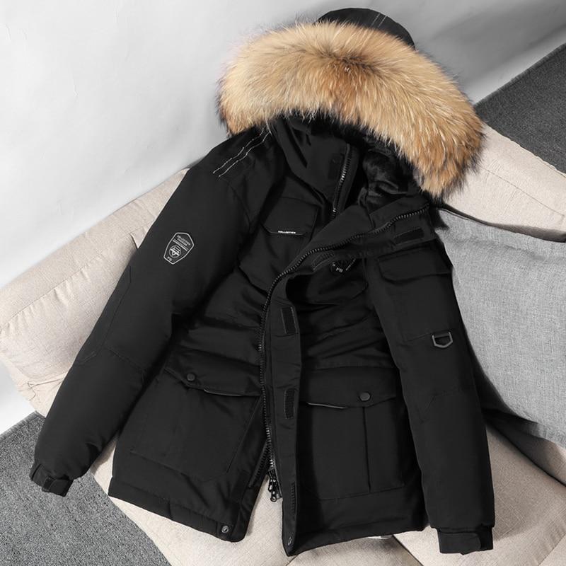 Warm Down Coat Casual Thick Winter Waterproof Down Jacket