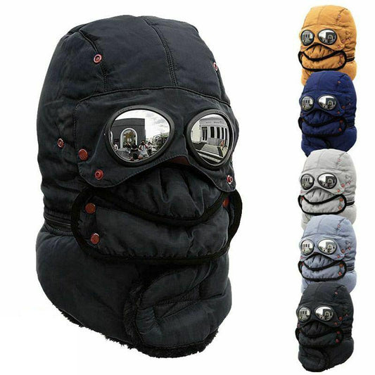 Winter Thermal Trapper Hat With Glasses