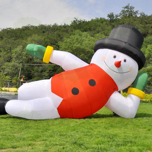 20 ft with blower Outdoor games Customized Christmas Decoration inflatable snowman balloon air winter character