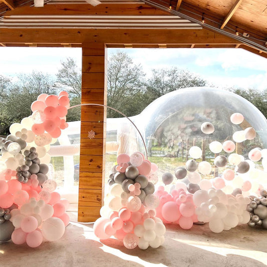 Inflatable dome tent outdoor bubble house bubble house with hot tub igloo