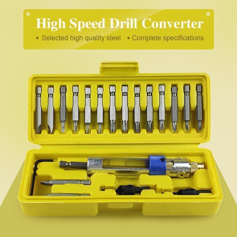 SHARPFEEL™ High-Speed Steel Drill Bit Head Converter (1 Set)