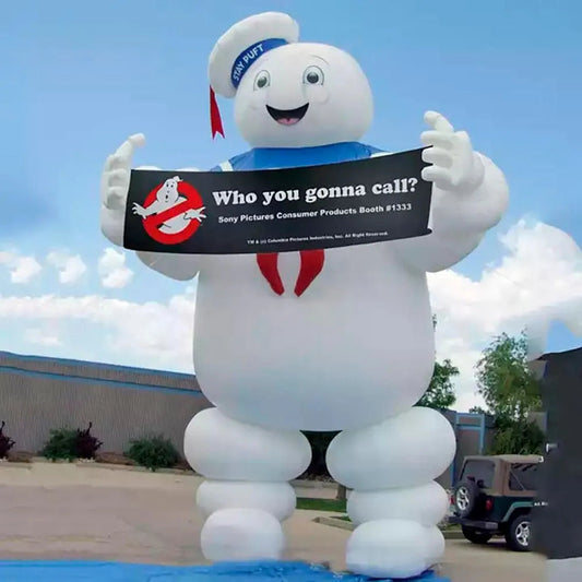 6m 20ftH Stay Puft Inflatable Marshmallow man Halloween decoration Ghostbuster model for outdoor advertising