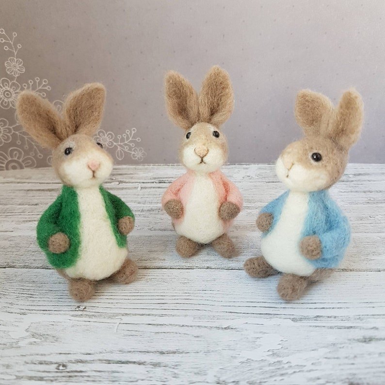 🐇Needle felted bunny, Easter Decor,💖Rabbit lover gift🎁