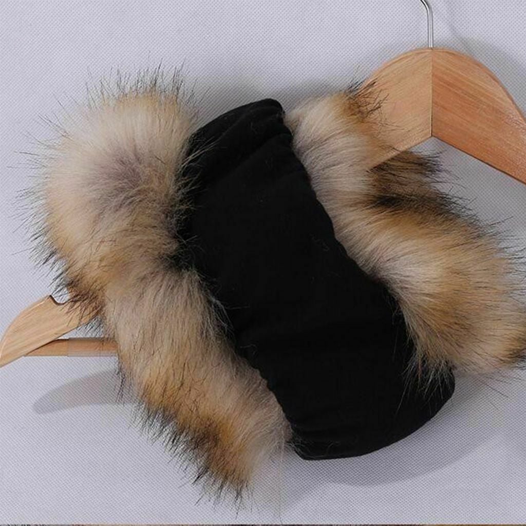 Women's Winter Russian Fluffy Faux Fur Headband Hat